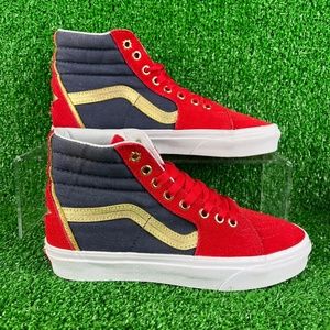 Vans X Marvel Captain Marvel SK8 HI Sneakers Womens 8